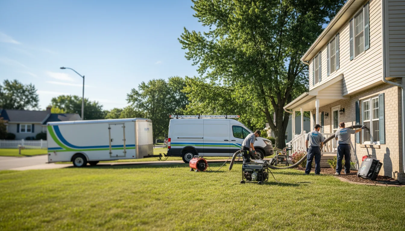 Flooded Basement Restoration And Cleanup With Repair in Minier, IL near me